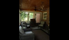 You can change your old back porch to give you a relaxing feel of the lake or a mountain get away
