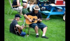 ... taking a guitar solo.