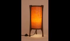 Bird's eye maple and black walnut lighting