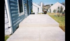 Created Patio with broom finish