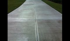 Sealed concrete drive way