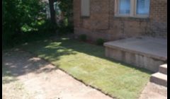 here is some sod work done.also shurb work.