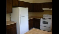 Refurbished kitchen using what was there repairing cabinets instead of new.