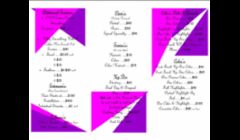 back of pricing menu
