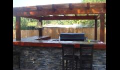 Outdoor kitchen finished