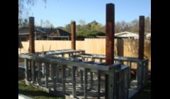 Outdoor kitchen framing