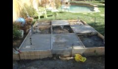 Outdoor kitchen slab