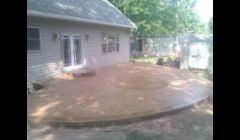 stamped patio