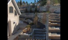 Treated Timber Wall with Landscaping