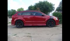 Black Matte Wheels and Stripe on Caliber srt.