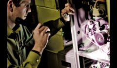 Inspecting a furnace