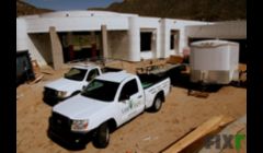 Custom home under construction by LiteSync in Dove Mountain