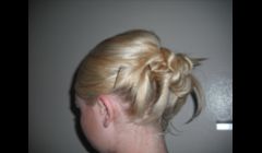 Fashion show hair at Saint Francis hotel