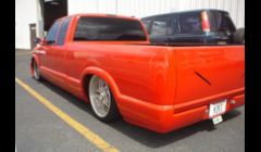 paint as well as shaved tail lights , gas door, door handles   L.E.D.  tail lights