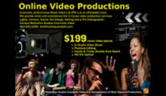Signature In Studio Music Videos for all indie artist, poets, singers, rappers, dancers, and entertainers.  We also offer more elaborate video productions.