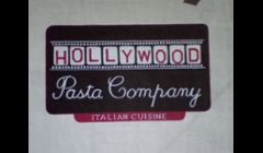 Hand-painted sign for restaurant in Burbank.