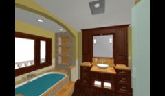 our 3D design concept for a Washington County master bath
