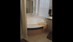 This is a mobile home master bathroom before I remodeled it.