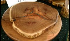 Mesquite and Turquoise Lazy Susan Turntable 2