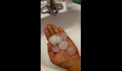 Hail in New Orleans Feb. 2013