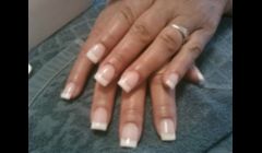 Pink and white gels