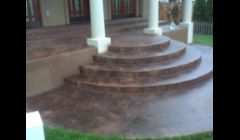 Stamp concrete steps