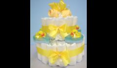 Diaper cakes for baby showers