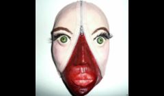 Latex mask. Hand-sculpted & Painted. 