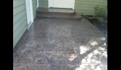 Random stone stamp concrete
