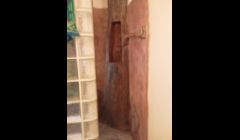 Interior concrete bathroom