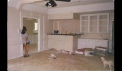 Family room after, 3 coats of paint, granite, plumbing, and electrical 