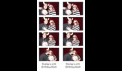 You get your very own Custom Text on each photo strip with Party Time Photo Booth. \
A great way to remember all the fun you and your guest had at your event!
