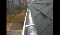 A perfectly clean gutter on a job last fall in Ypsilanti, MI