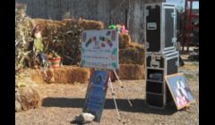 Our  booth can set up almost anywhere. This was taken at Cabalo's Orchard & Garden in Kuna, Idaho