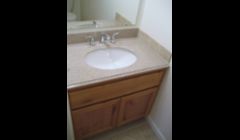 Finished 1/2 bath.