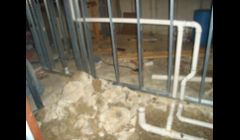 drain and vent to city or suburb code.