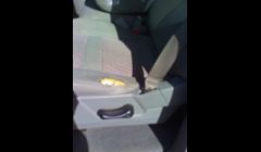 Torn fabric seat