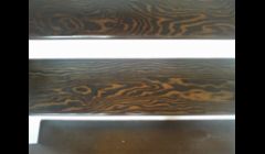 hard wood re done sanded and stained steps 