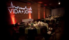 Up lighting & custom monogram