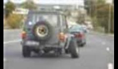 This guy was taking up two lanes, what an axle.\
