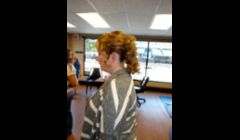 Wedding up do side shot
