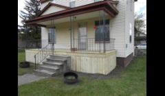 Rebuilt the deck of this covered porch.