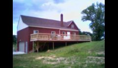 Home owner built this deck , we where called in to do a few minor repairs to the structure, and build two sets of stairs , and the handrails.