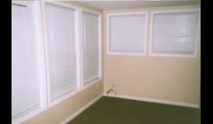 The interior of the three season room.