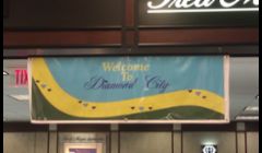 Banner we donated to Fred Myers Jewelers.