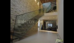 huge glass stair