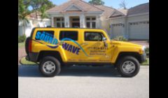 Actual company vehicle that makes all service calls.