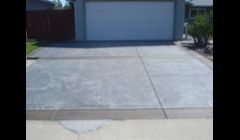 Stamped concrete with boarders