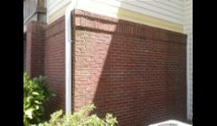 Outside water damage and flashing repair