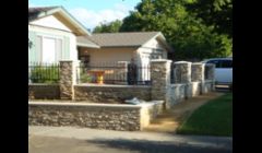 Veener retaining walls & Ornamental fence